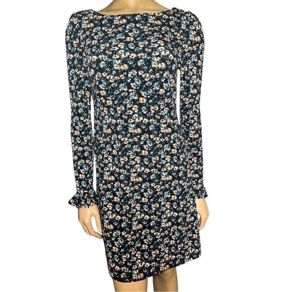 Free People women’s Say hello Floral Long Sleeve mini Dress size SP - Picture 8 of 16